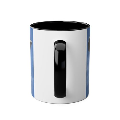 Super Cub STOL Design Two-Tone Coffee Mugs, 11oz - Funky Aviation