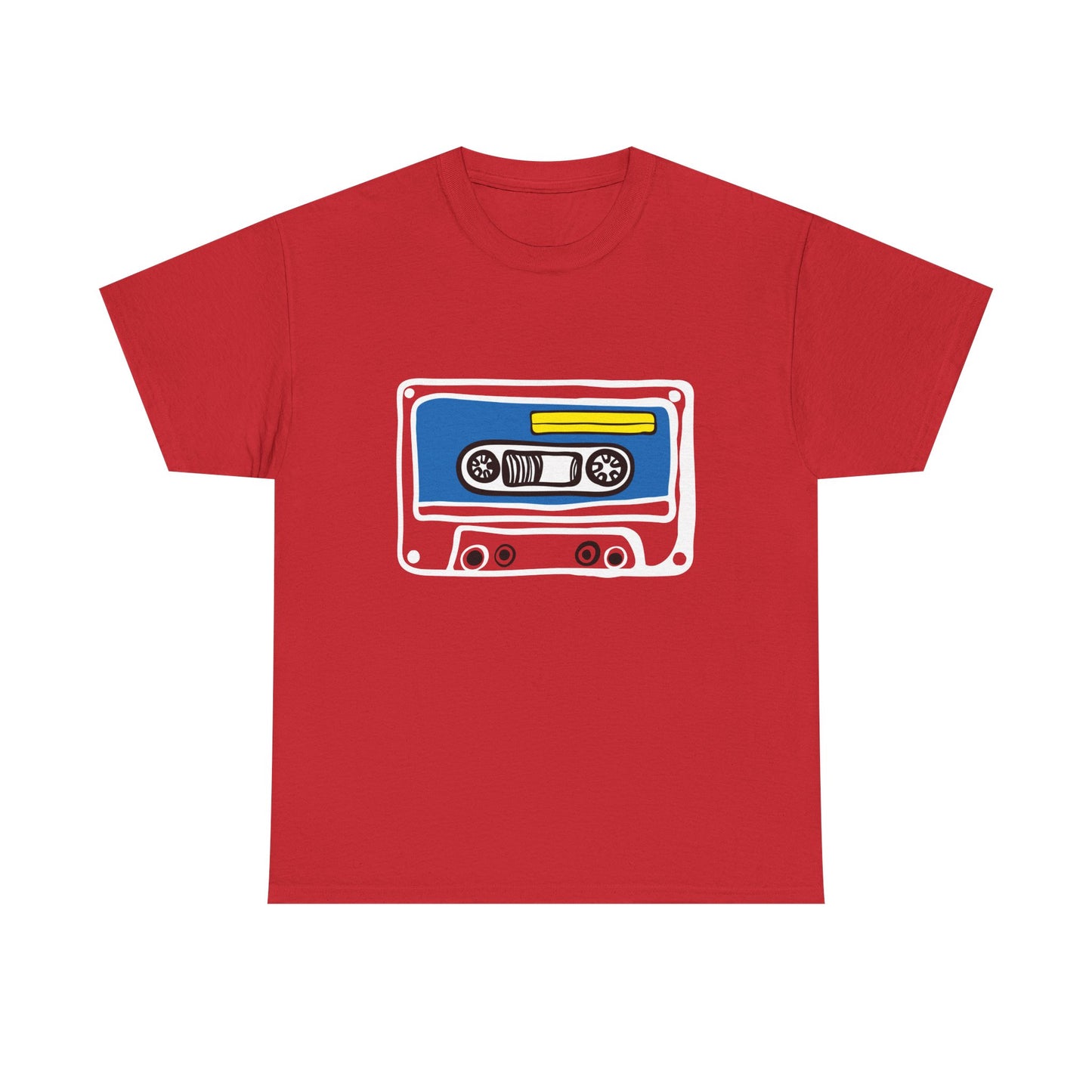 Retro Cassette Tape Graphic T-Shirt — 80s Music Vintage Tee