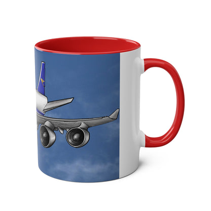 BOAC Boeing 747 Two-Tone Coffee Mugs, 11oz - Funky Aviation