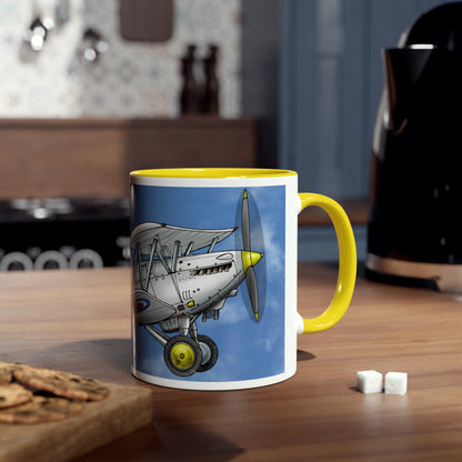 Vintage Nimrod Two-Tone Coffee Mugs, 11oz - Funky Aviation