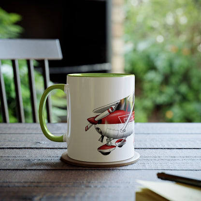 Cessna Team High Wing Two-Tone Coffee Mugs, 11oz - Funky Aviation