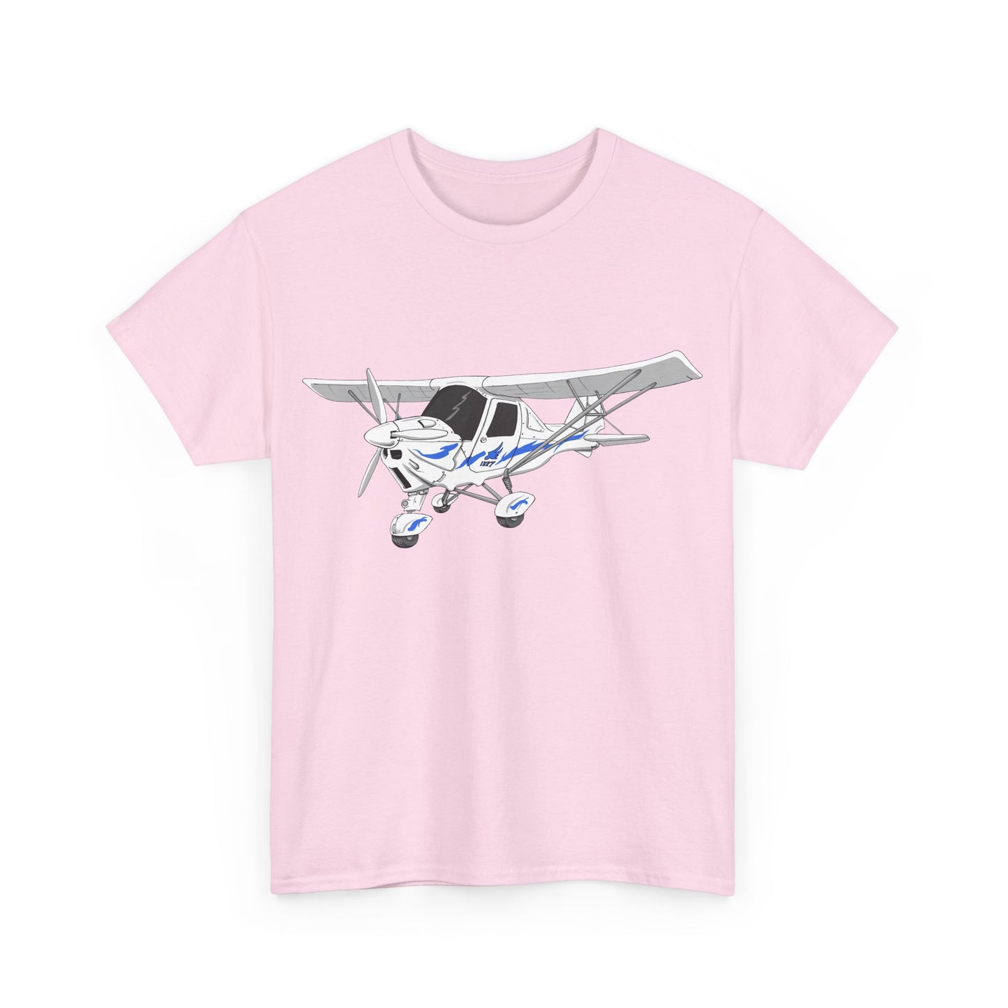 Microlight C42 (Blue) Heavy Cotton Tee - Perfect Gift for Pilots, Aviation Enthusiasts, Travel Lovers, Airplane Birthday, Casual Wear