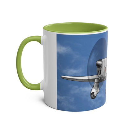 Mew Gull Racer Two-Tone Coffee Mugs, 11oz - Funky Aviation