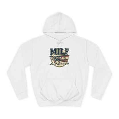 MILF Retro Flag Hoodie – Vintage Americana College Style