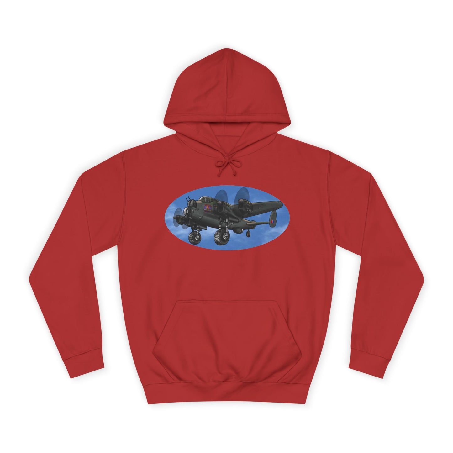 Vintage Lancaster Bomber Hoodie - Aviation Graphic Pullover