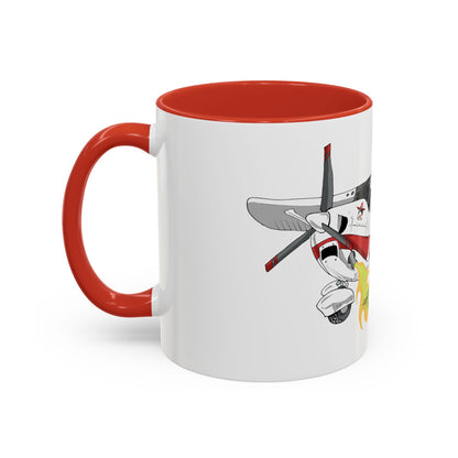 Coffee Mug - Cartoon Cessna Aircraft with LAC Logo