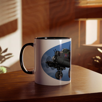 Lancaster Bomber Two-Tone Coffee Mugs, 11oz - Funky Aviation