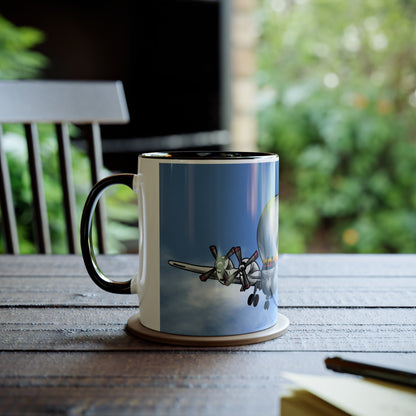 Guppy Aircraft Retro Two-Tone Coffee Mugs, 11oz - Funky Aviation