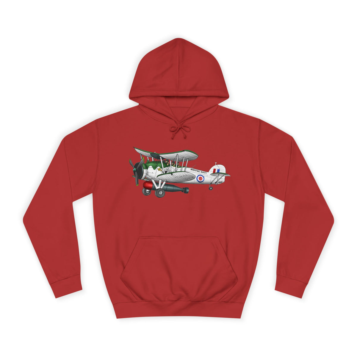 Navy Swordfish historic Aircraft Unisex College Hoodie - Funky Aviation