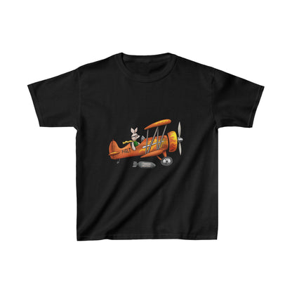 Piglet Flying - Kids Heavy Cotton™ Tee - Funky Aviation