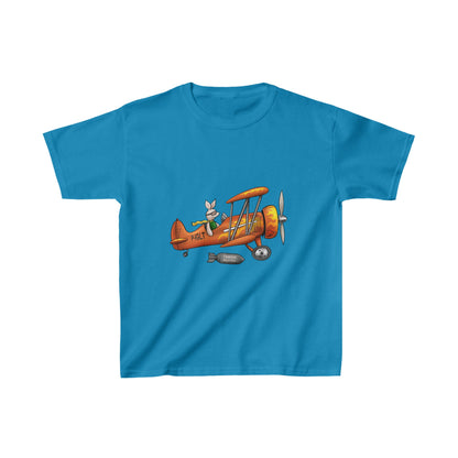 Piglet Flying - Kids Heavy Cotton™ Tee - Funky Aviation