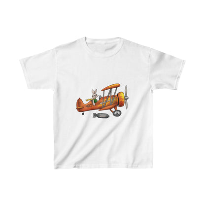 Piglet Flying - Kids Heavy Cotton™ Tee - Funky Aviation