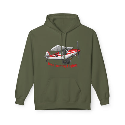 Fleece Hoodie - Alaskan Bush Pilot Super Cub Design
