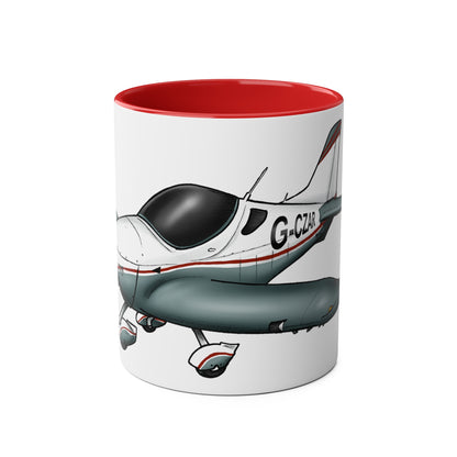 Sportcruiser Aircraft Two-Tone Coffee Mugs, 11oz - Funky Aviation