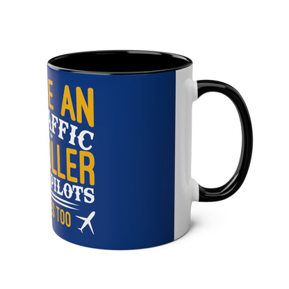 ATC Meme Two-Tone Coffee Mugs, 11oz - Funky Aviation