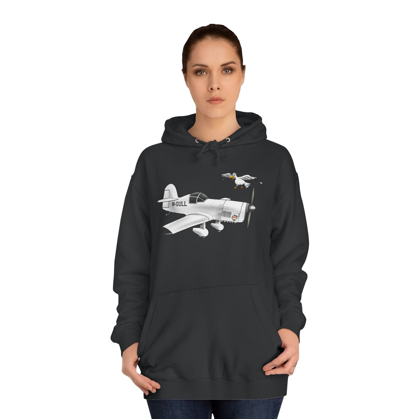 Vintage Mew Gull Hoodie - Historic Racing Aircraft Design