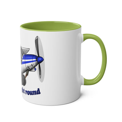 Super Cub Two-Tone Coffee Mugs, 11oz - Funky Aviation