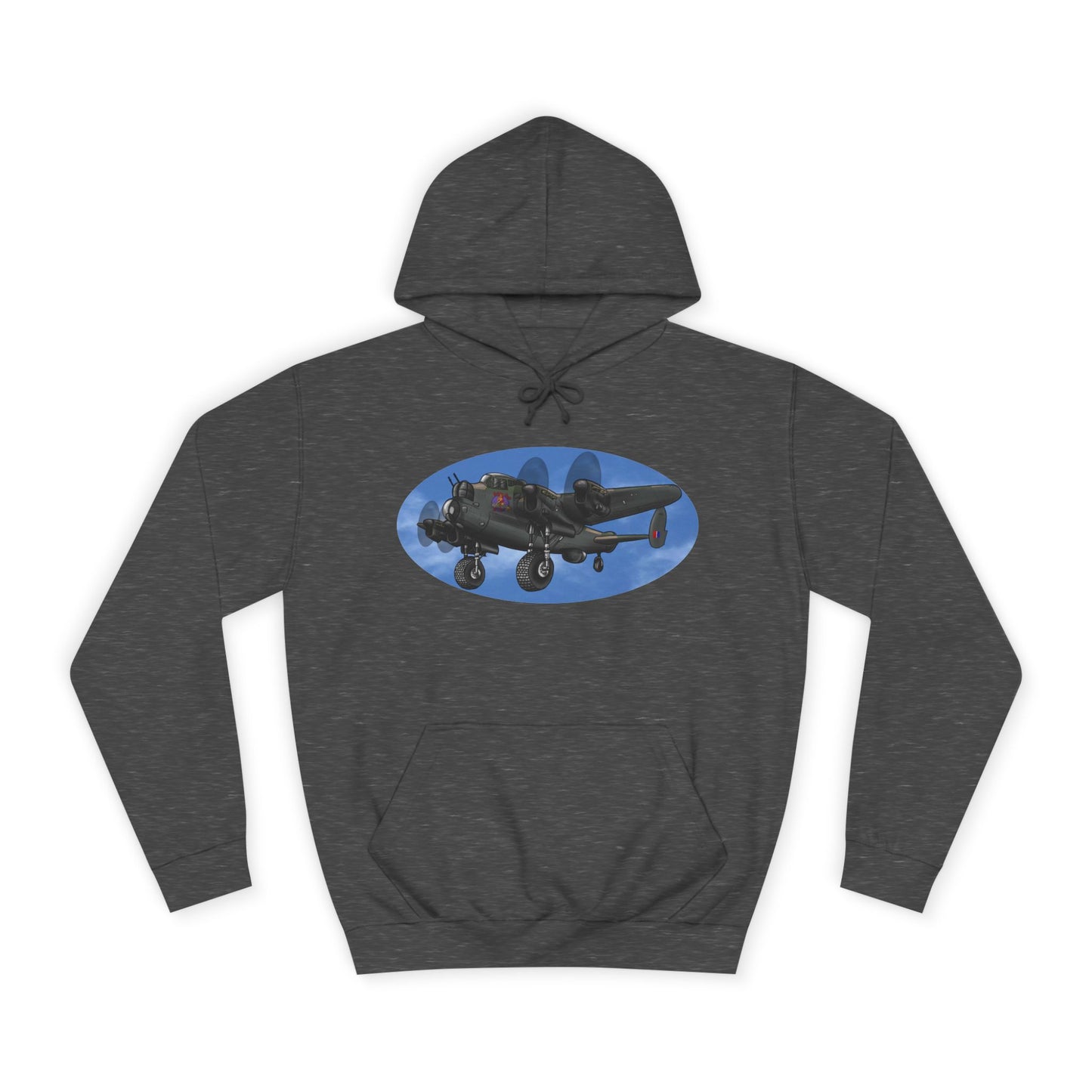 Vintage Lancaster Bomber Hoodie - Aviation Graphic Pullover