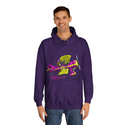 Waco Retro Aircraft Unisex College Hoodie - Funky Aviation