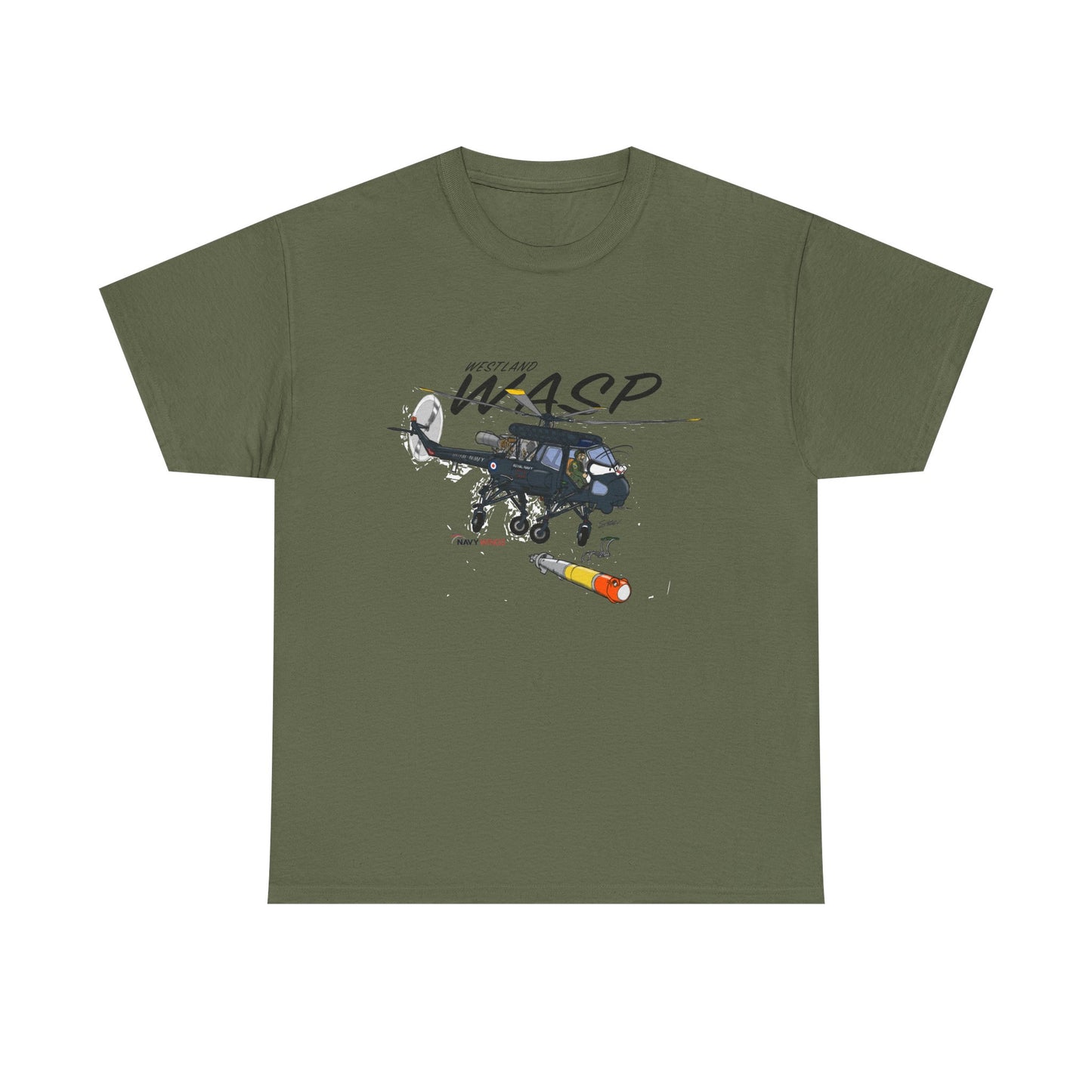 Wasp Attack Helicopter Tee — Military Aviation Graphic T-Shirt