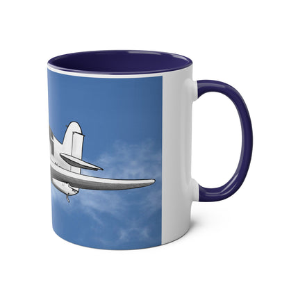 Mew Gull Racer Two-Tone Coffee Mugs, 11oz - Funky Aviation