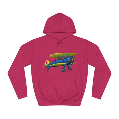 Boeing Stearman Unisex College Hoodie - Funky Aviation