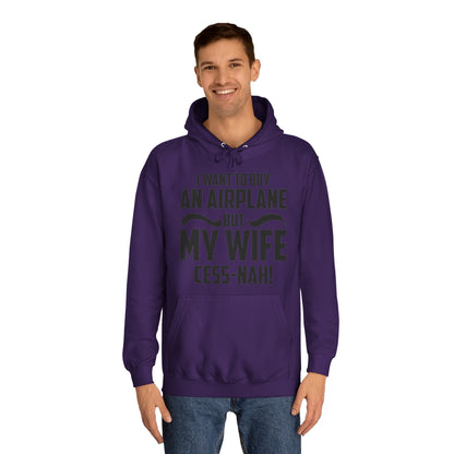 My Wife Cess-Nah Design Unisex College Hoodie - Funky Aviation