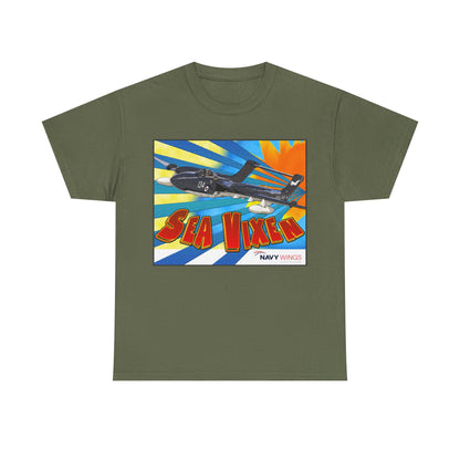 Sea Vixen Jet T‑Shirt — Vintage Navy Aircraft Retro Graphic Tee