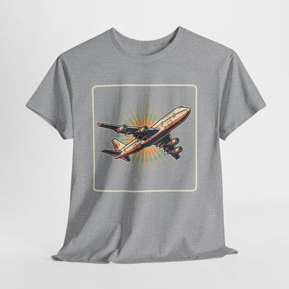 Vintage Jumbo Jet T‑Shirt — Retro Aviation Graphic Tee for Plane Lovers