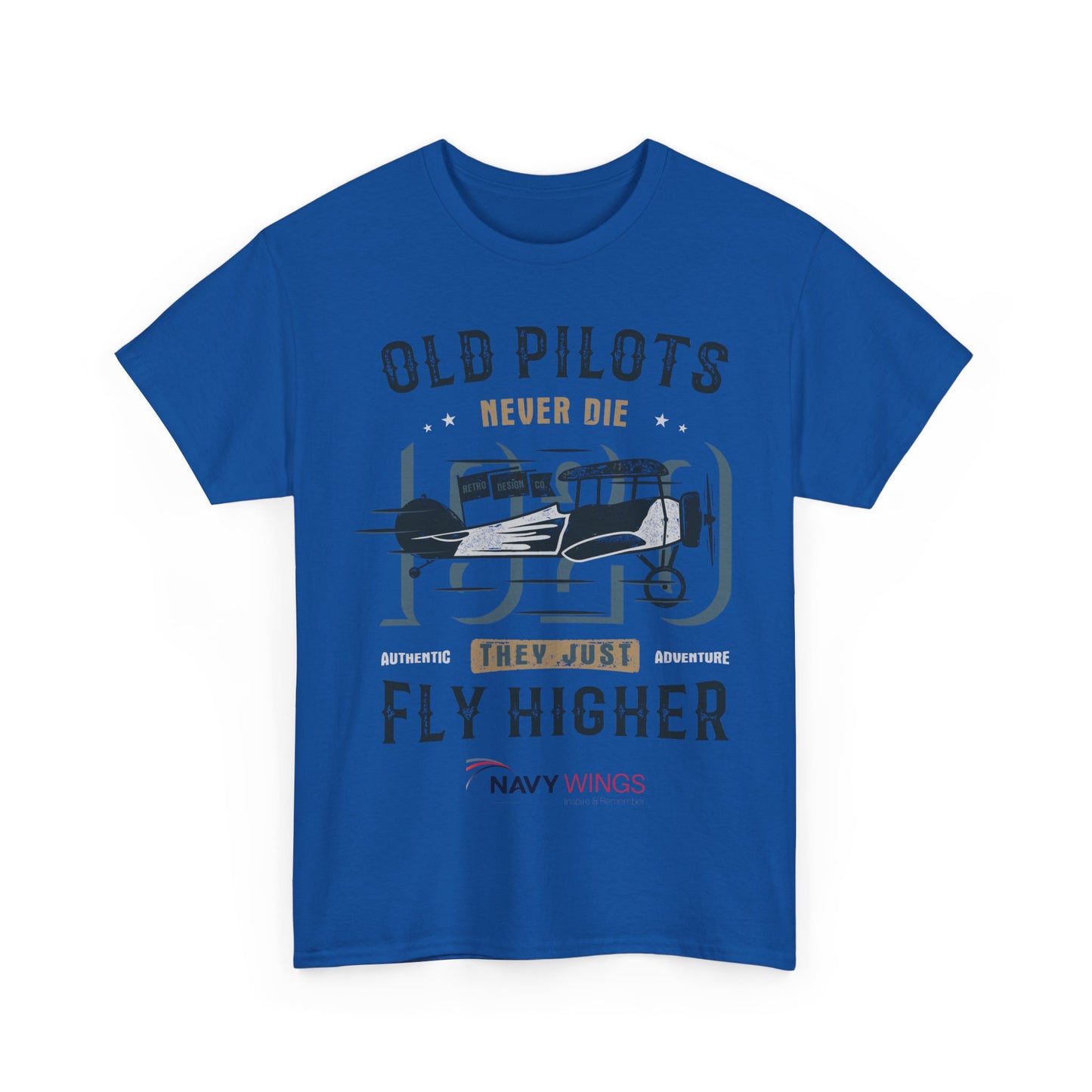Aviation Pilot Tee - Old Pilots never Die they just Fly Higher