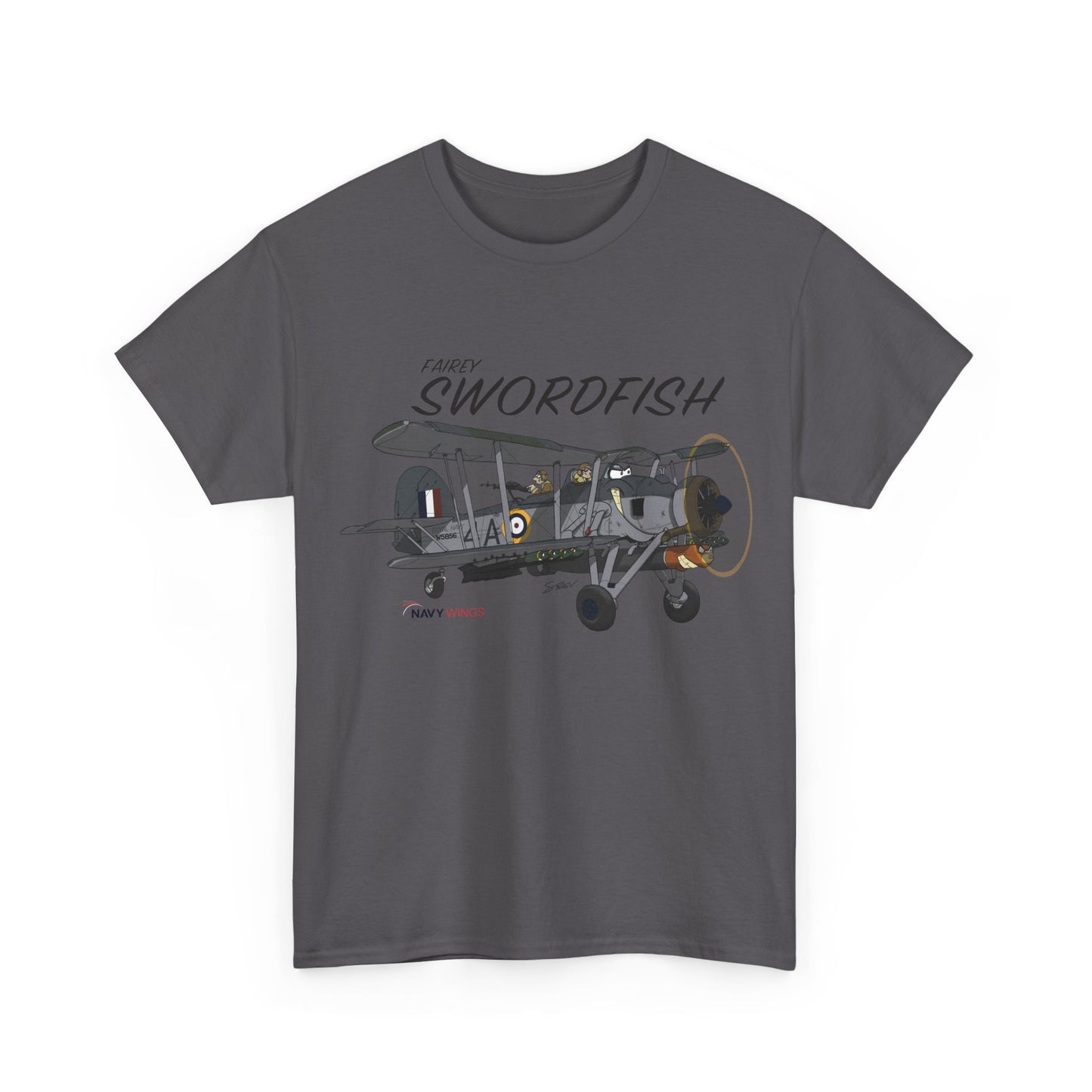 Swordfish Vintage Biplane T-Shirt — WWII Aircraft Aviation Tee