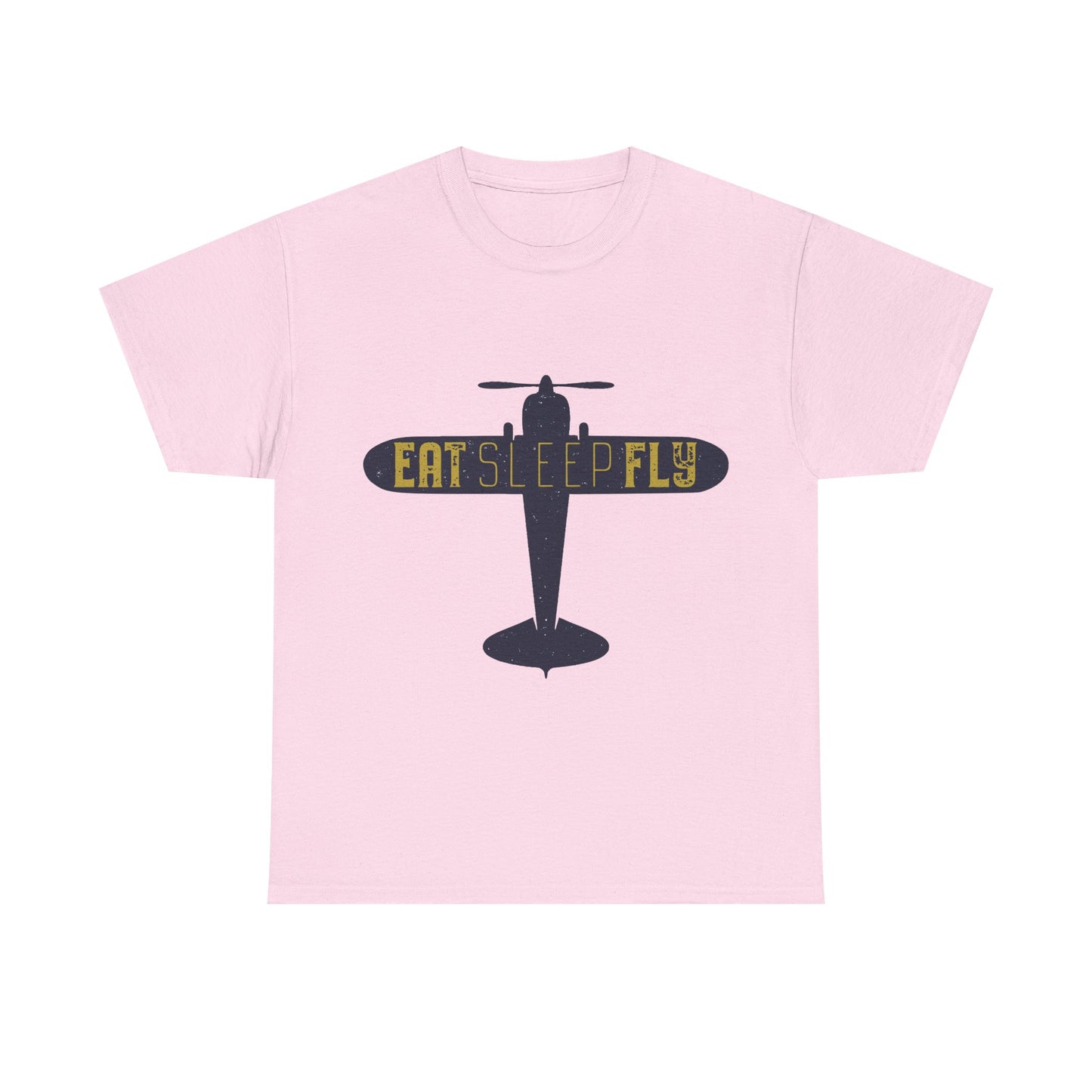 Eat Sleep Fly T-Shirt — Vintage Airplane Pilot Tee