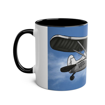 Super Cub STOL Design Two-Tone Coffee Mugs, 11oz - Funky Aviation