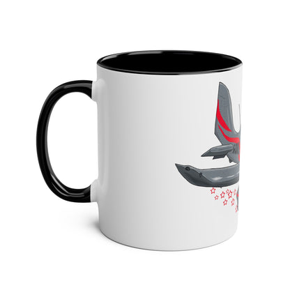 Eurostar EV07 Captain Cool Two-Tone Coffee Mugs, 11oz - Funky Aviation