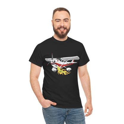 Cessna Unisex Tee Hand Drawn Aviation Design