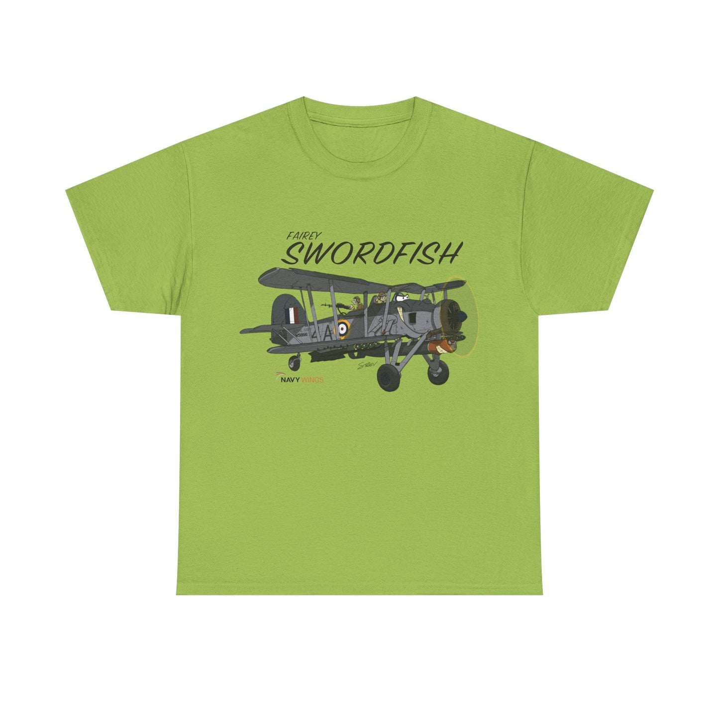 Swordfish Vintage Biplane T-Shirt — WWII Aircraft Aviation Tee