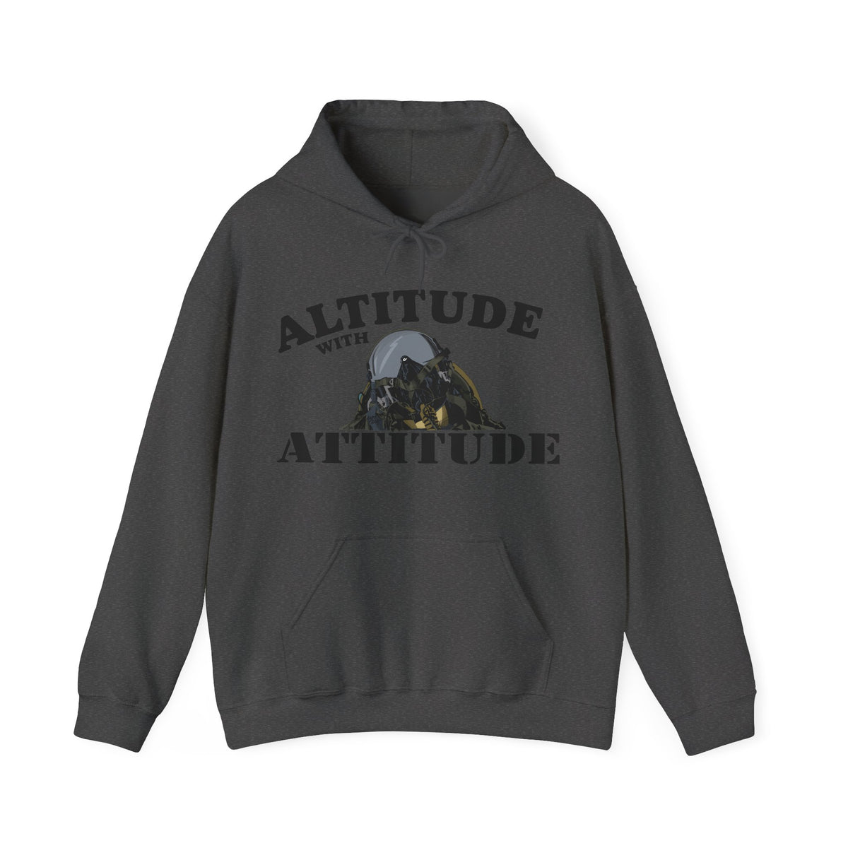Altitude With Attitude Fighter Pilot Mountain Hoodie