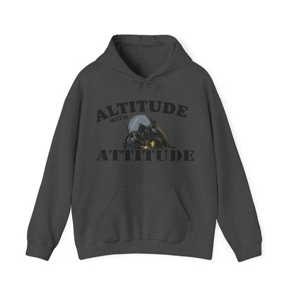 Altitude With Attitude Fighter Pilot Mountain Hoodie