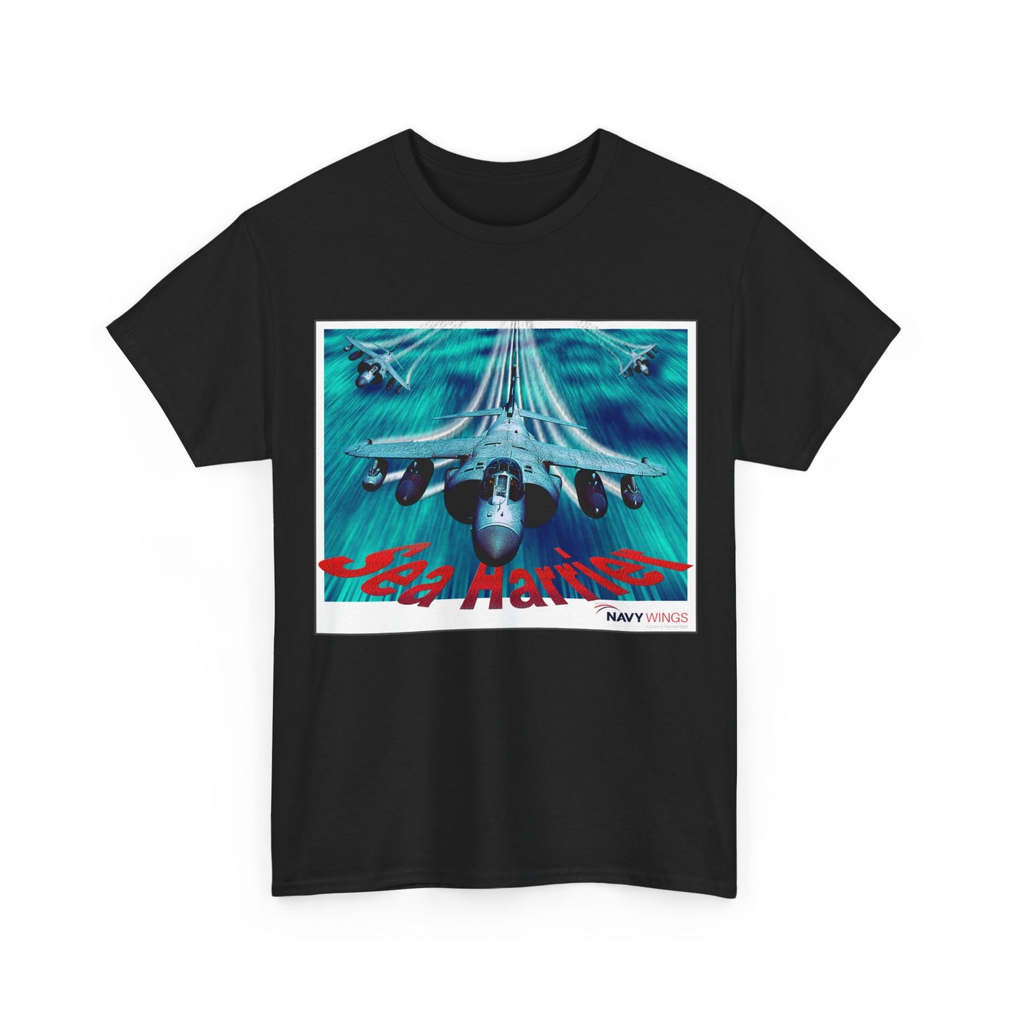 Harrier Jump Jet Vintage Navy Airplane T-Shirt — Retro Military Aviation Tee
