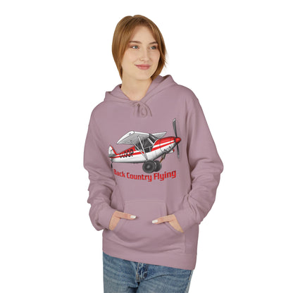 Fleece Hoodie - Alaskan Bush Pilot Super Cub Design