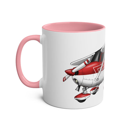Cessna Team High Wing Two-Tone Coffee Mugs, 11oz - Funky Aviation