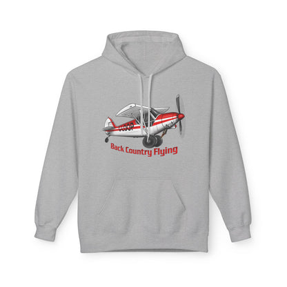 Fleece Hoodie - Alaskan Bush Pilot Super Cub Design