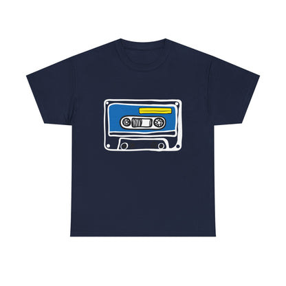 Retro Cassette Tape Graphic T-Shirt — 80s Music Vintage Tee