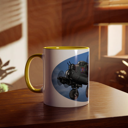Lancaster Bomber Two-Tone Coffee Mugs, 11oz - Funky Aviation