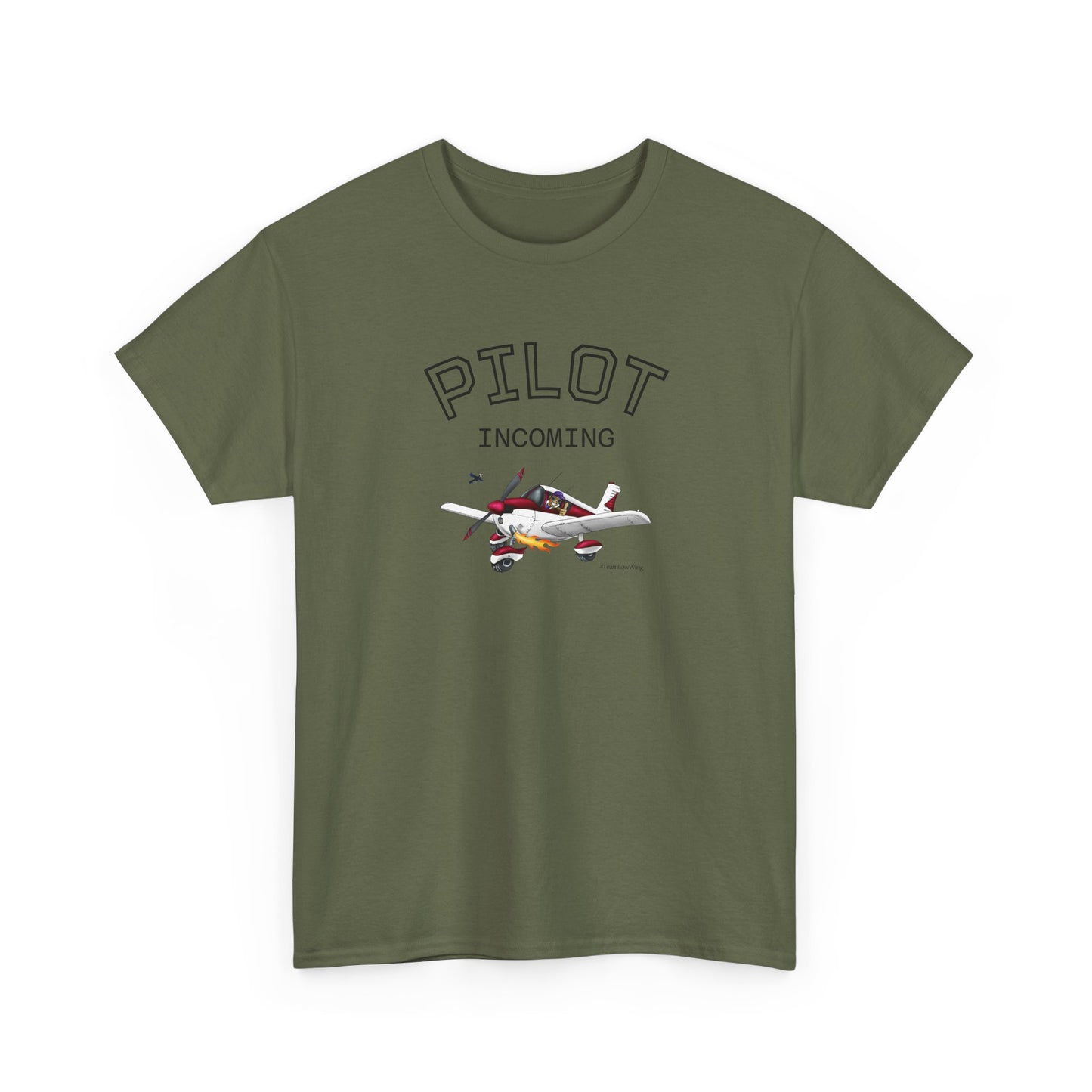 Pilot Incoming T-Shirt – Vintage Airplane Graphic Tee for Aviators & Flight Enthusiasts