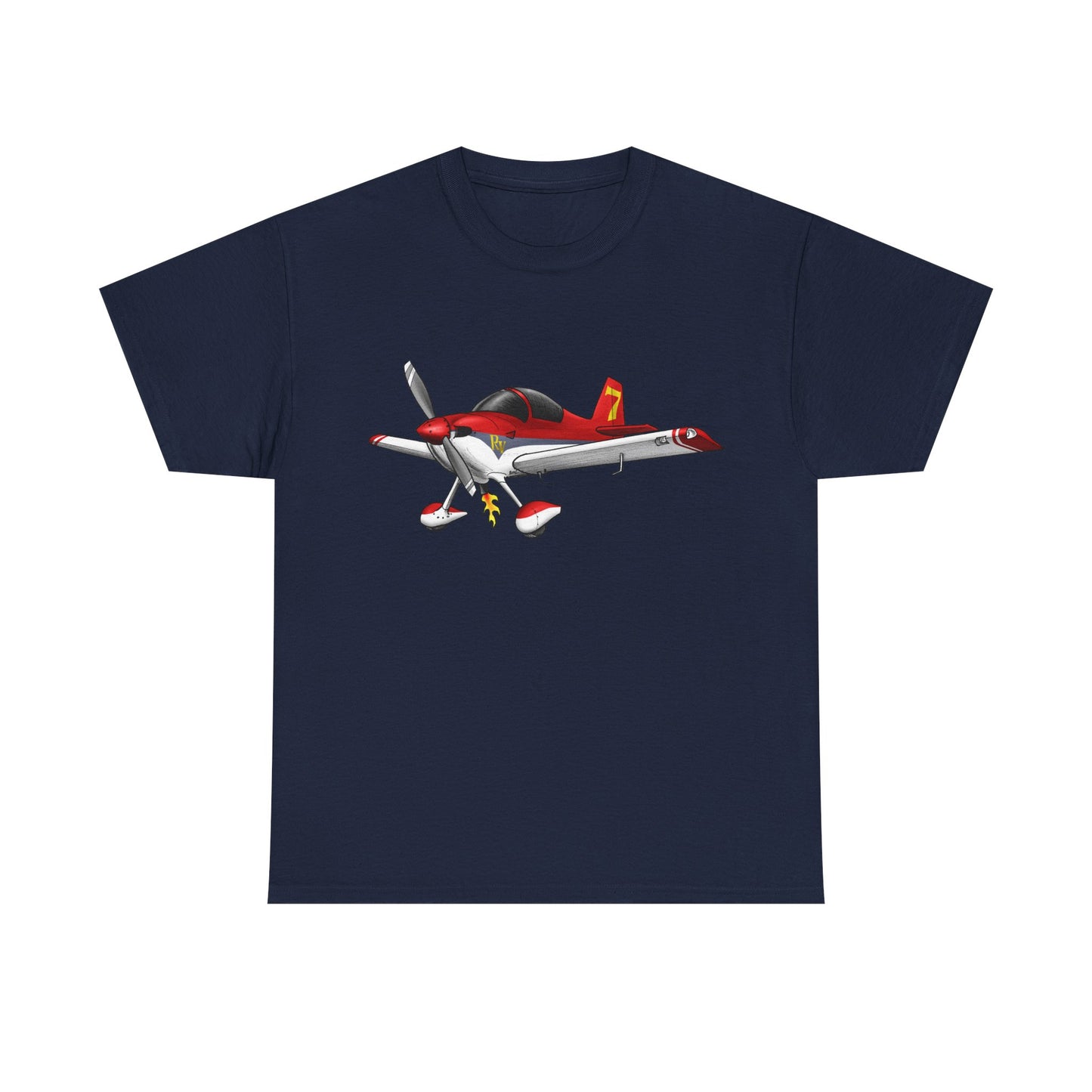 RV7 — Red Graphic Tee for Pilots