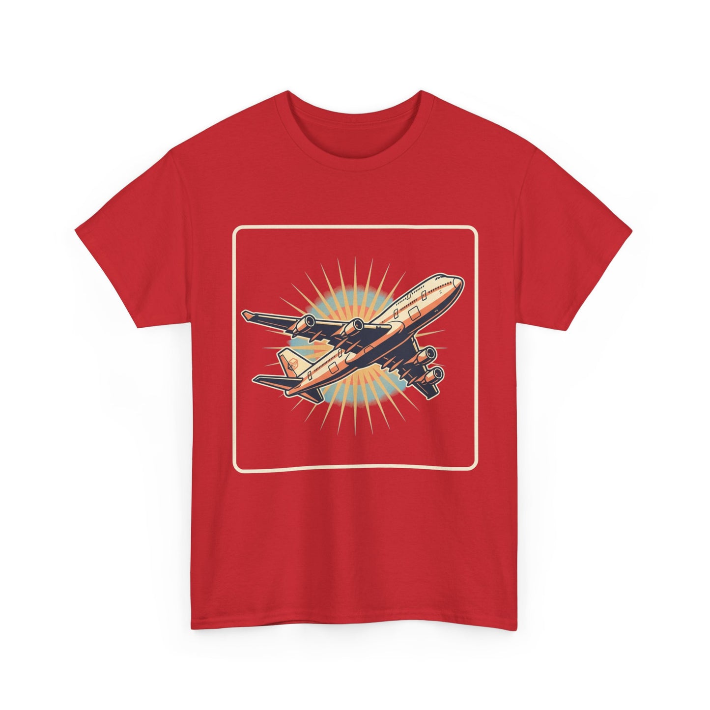 Vintage Jumbo Jet T‑Shirt — Retro Aviation Graphic Tee for Plane Lovers