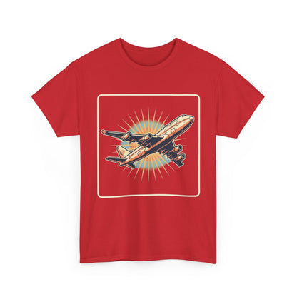 Vintage Jumbo Jet T‑Shirt — Retro Aviation Graphic Tee for Plane Lovers