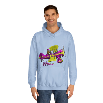 Waco Retro Aircraft Unisex College Hoodie - Funky Aviation