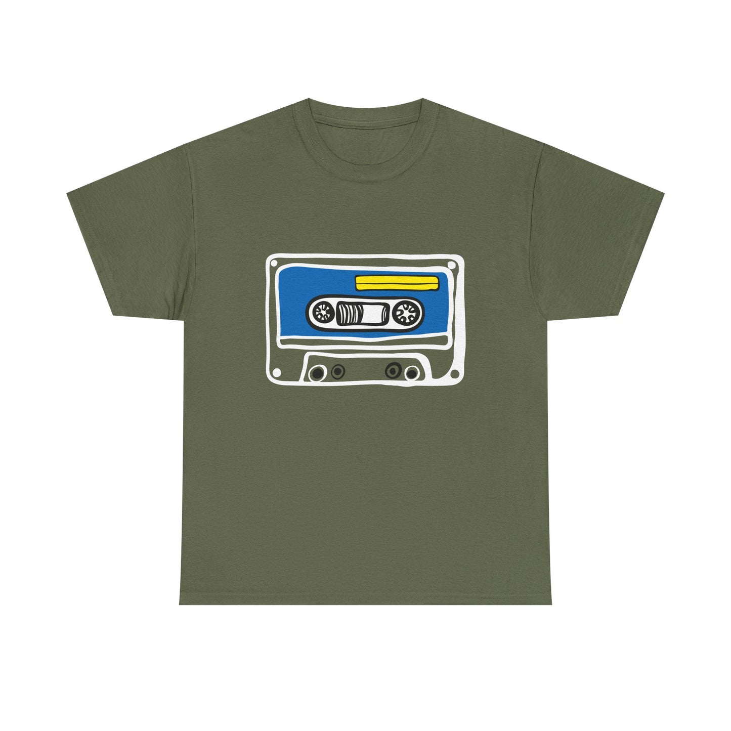 Retro Cassette Tape Graphic T-Shirt — 80s Music Vintage Tee